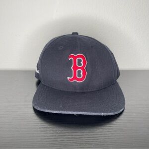 Boston Red Sox '47 Brand Navy Blue Red Bill Adjustable Hat cap Custom Rivas